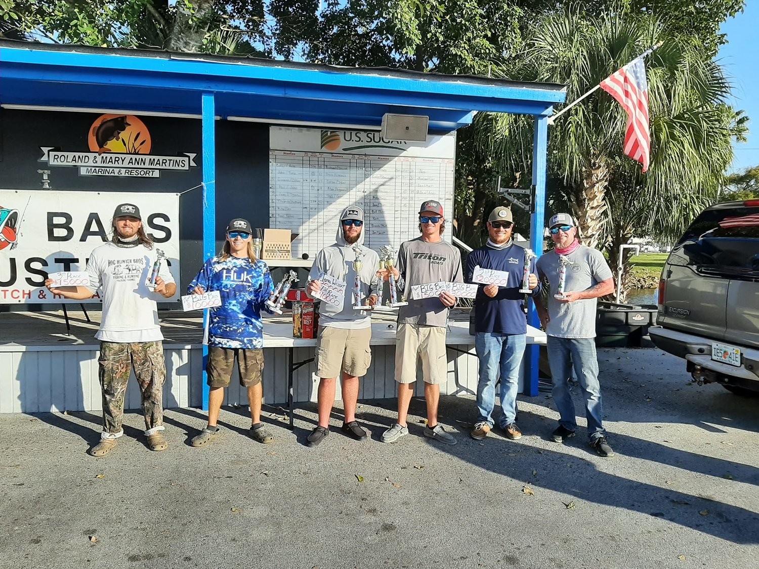 Winners at the Toys 4 Kids fishing tournament and fundraiser Dec. 4 on Lake Okeechobee.